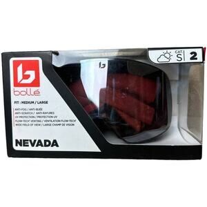Bolle Nevada Black Cat S 2 Ski Goggles Adult Size M/L NIB
